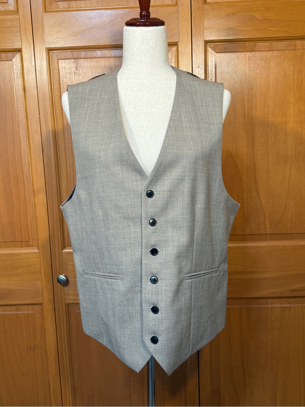 Reiss Men's Rope Regular Fit Textured Wool Vest - Picture 5 of 16